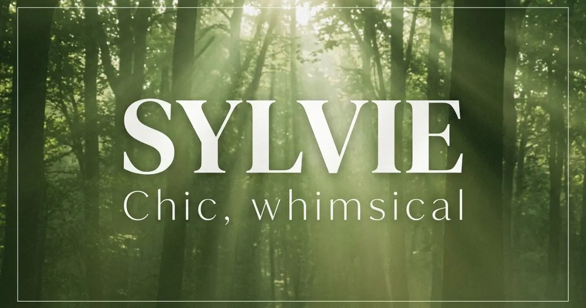 Sylvie name vibe: Chic, whimsical