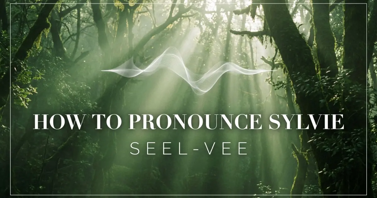 How to pronounce Sylvie