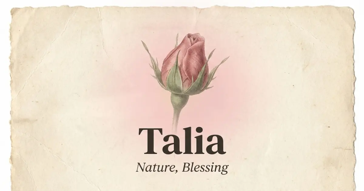 Talia meaning themes: nature, blessing