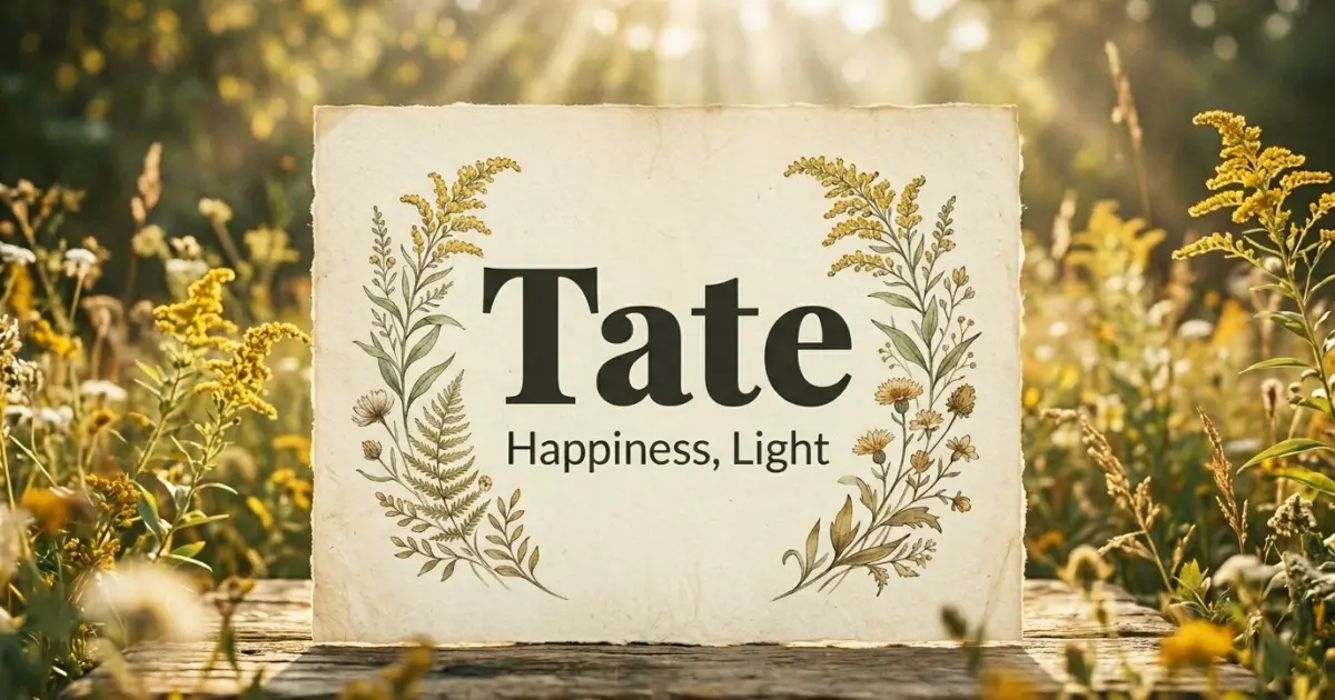 Tate meaning themes: happiness, light