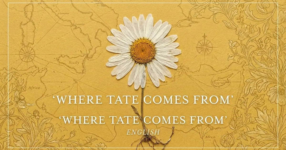 The name Tate comes from: English
