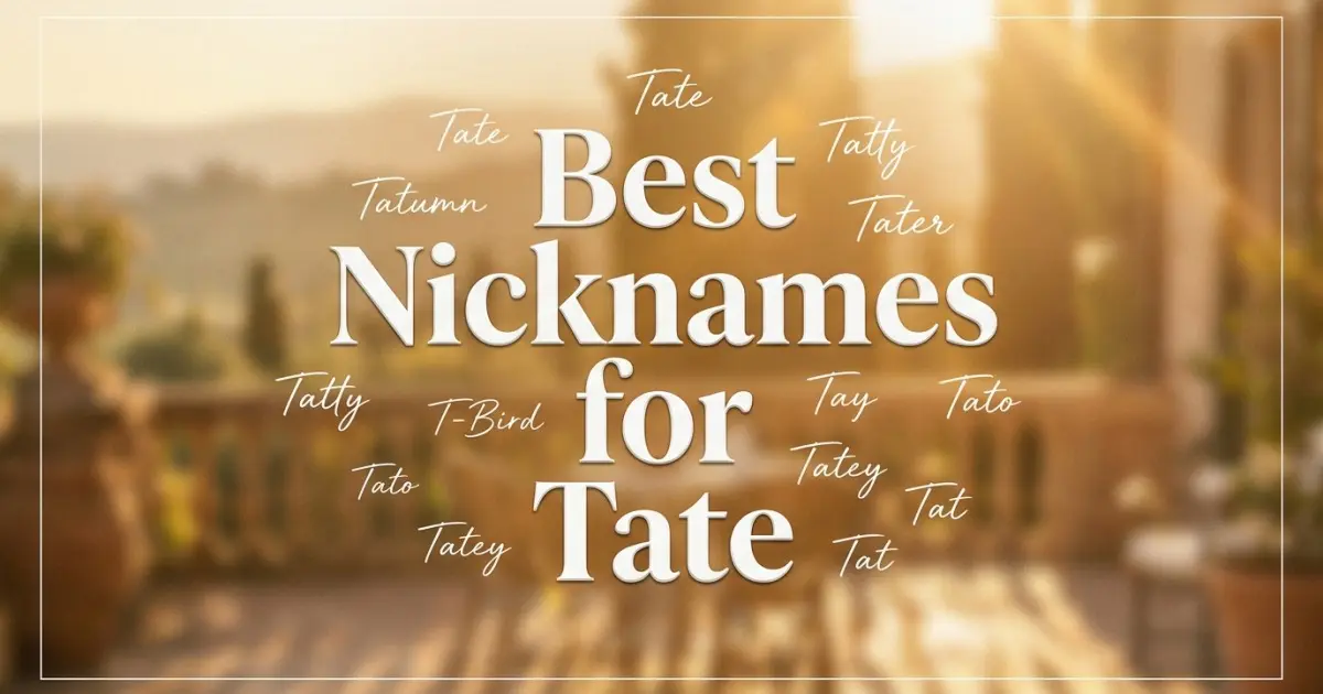 Nicknames for Tate
