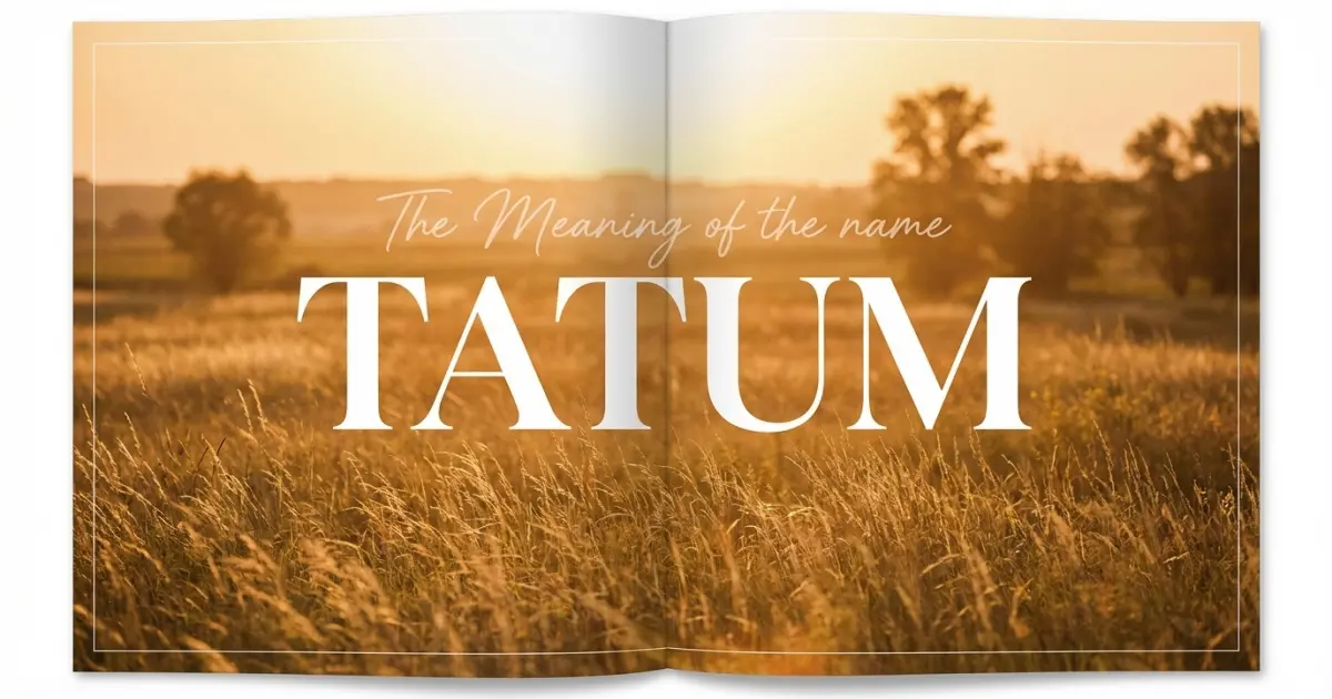 Tatum name meaning