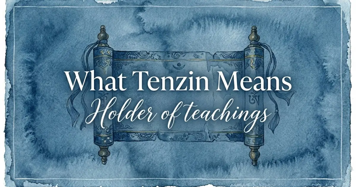 Tenzin name meaning Holder of teachings