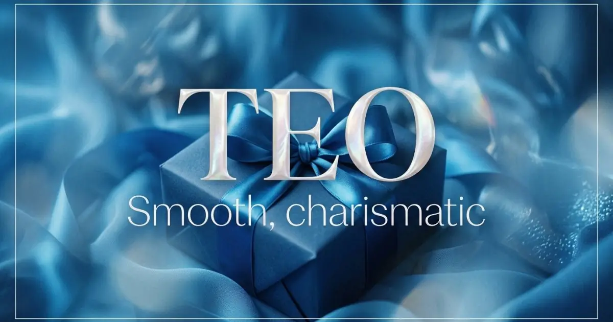 Teo name vibe: Smooth, charismatic