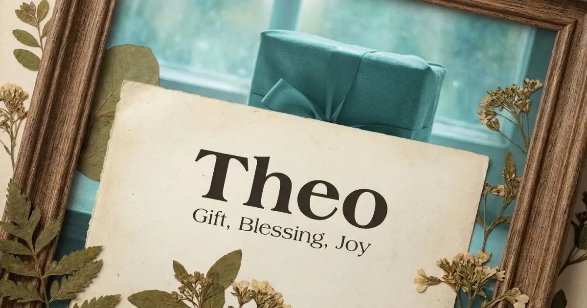 Theo meaning themes: gift, blessing, joy