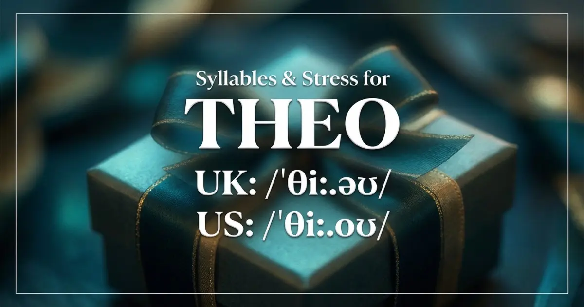 Theo syllables, stress, and UK and US pronunciation