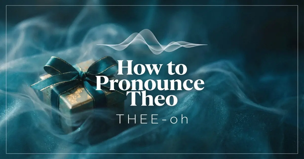 How to pronounce Theo