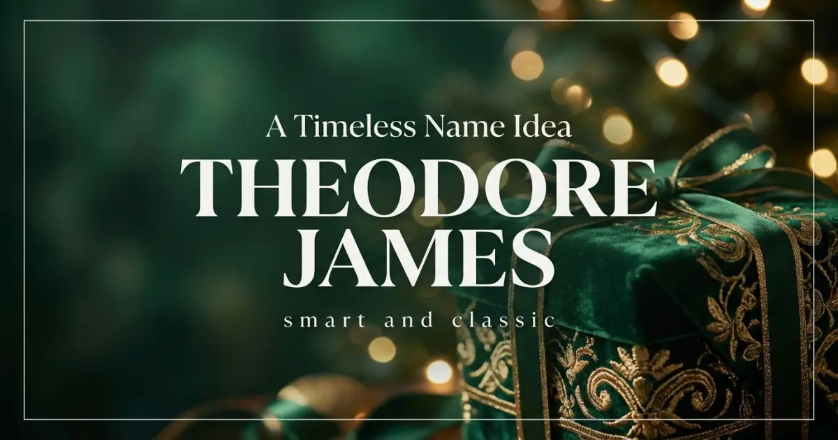 Timeless Middle Name Idea For Theodore