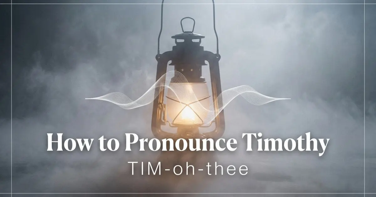 How to pronounce Timothy