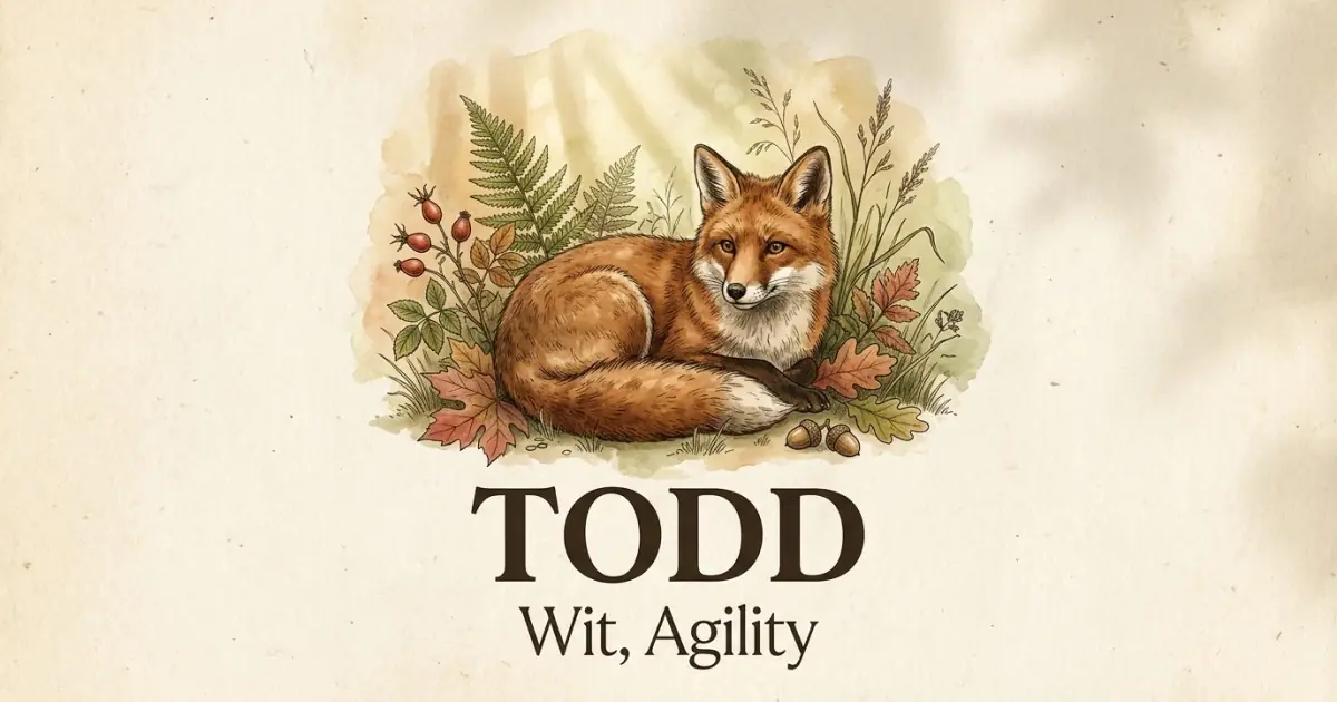 Todd meaning themes: wit, agility