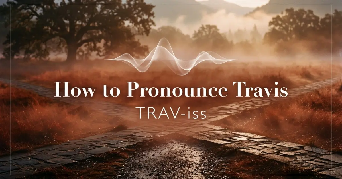 How to pronounce Travis