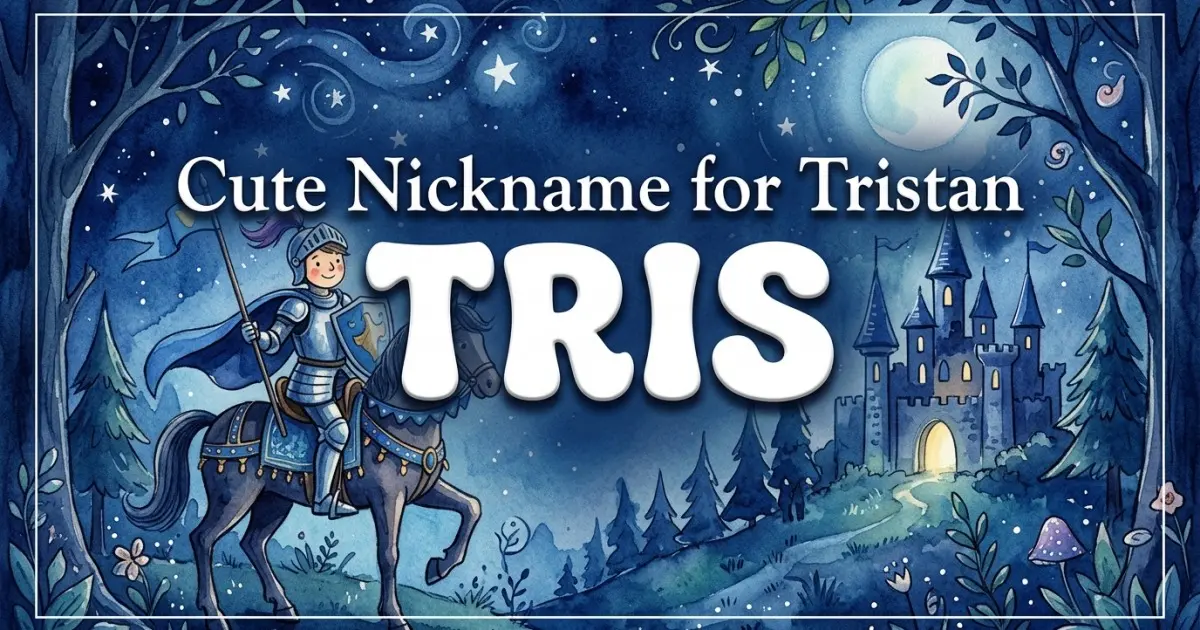 Cute nickname for Tristan: Tris