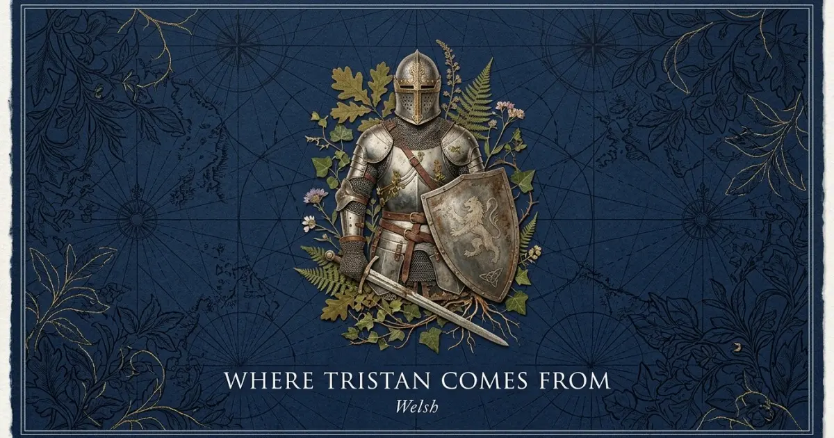 The name Tristan comes from: Welsh
