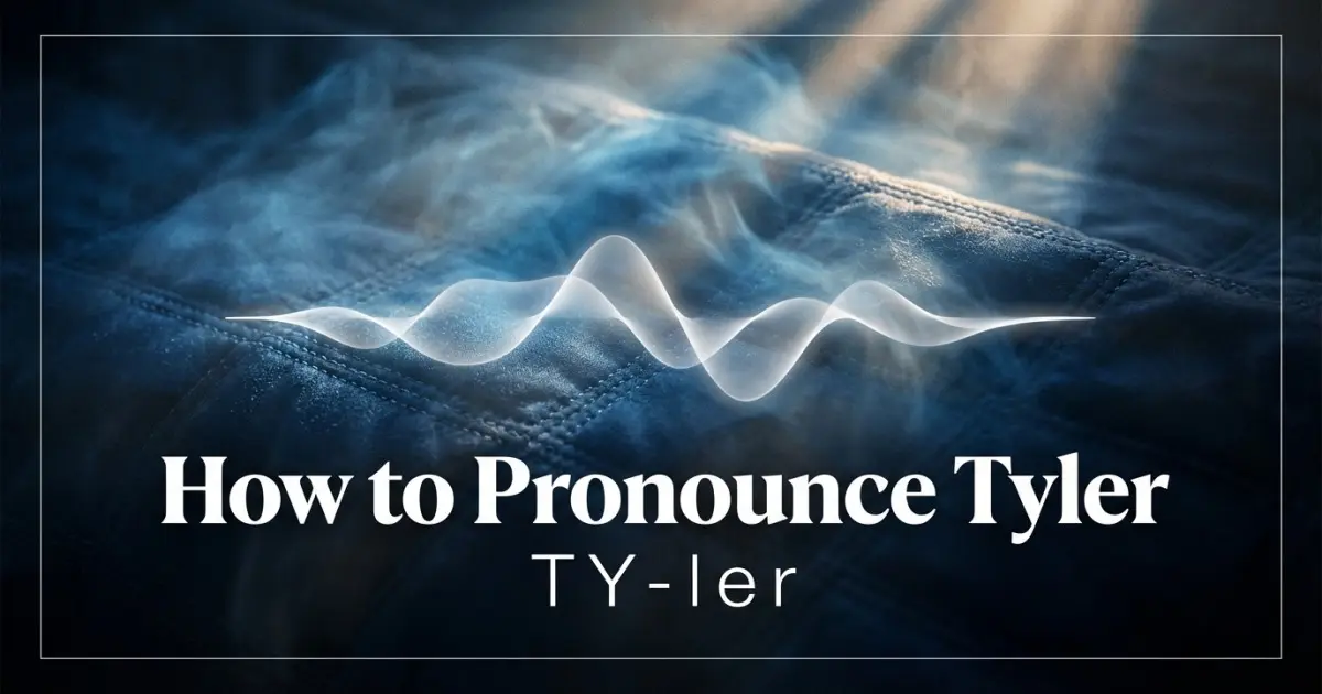 How to pronounce Tyler