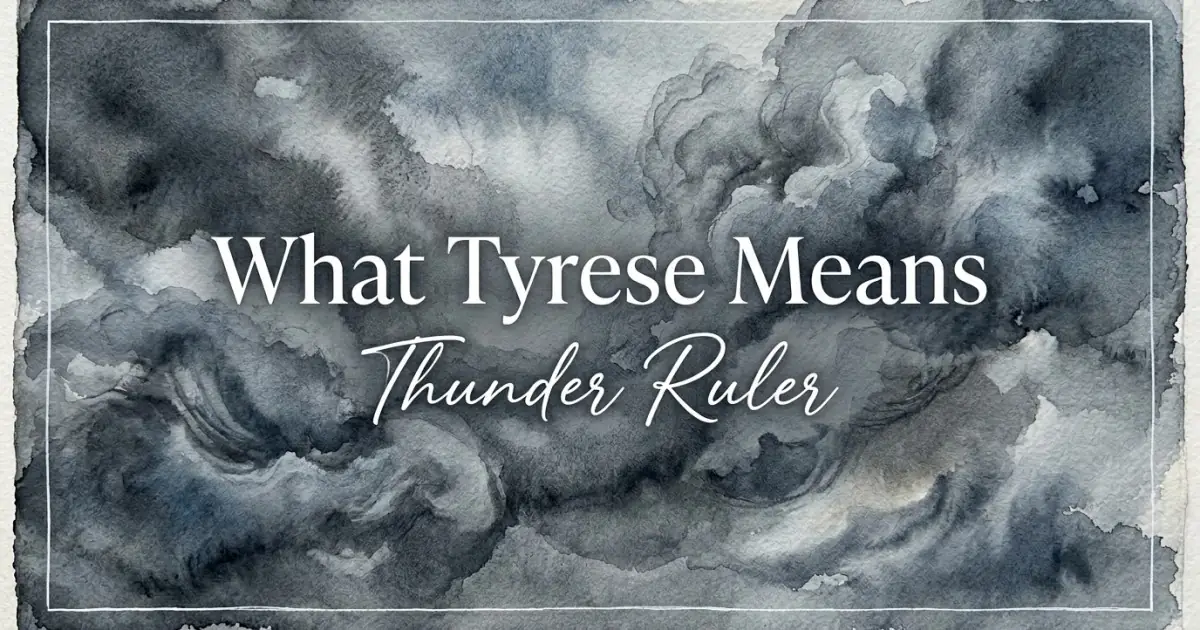 Tyrese name meaning Thunder Ruler
