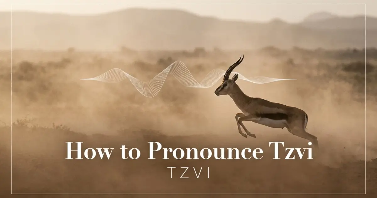 How to pronounce Tzvi