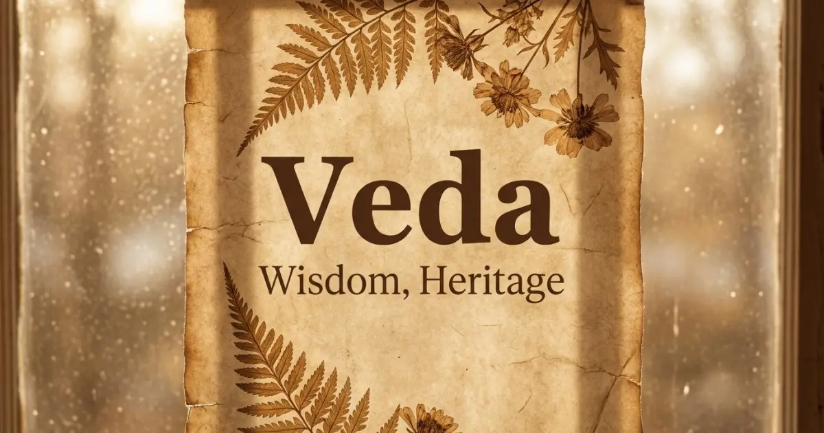 Veda meaning themes: wisdom, heritage