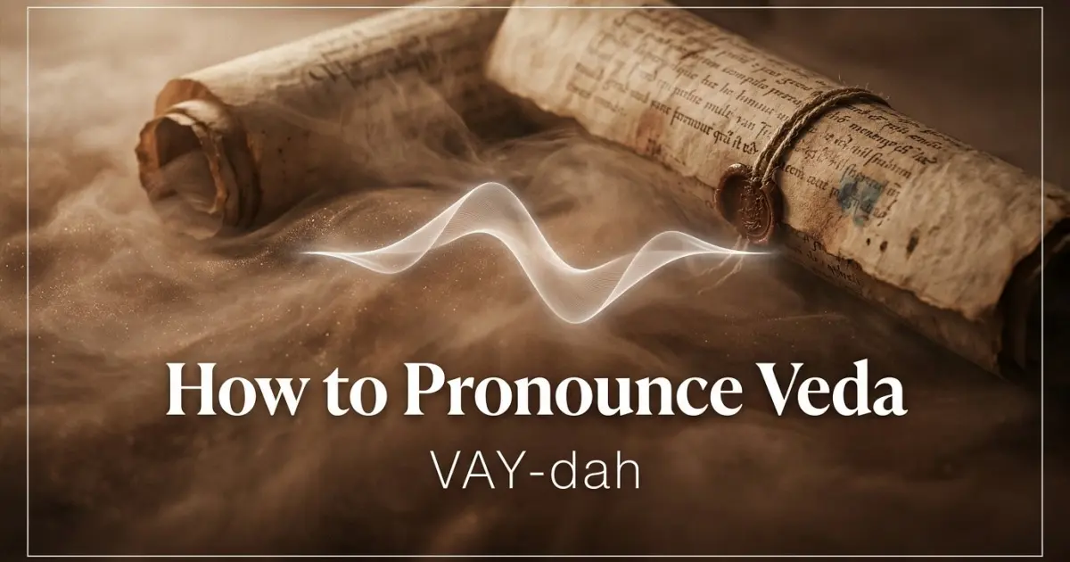 How to pronounce Veda