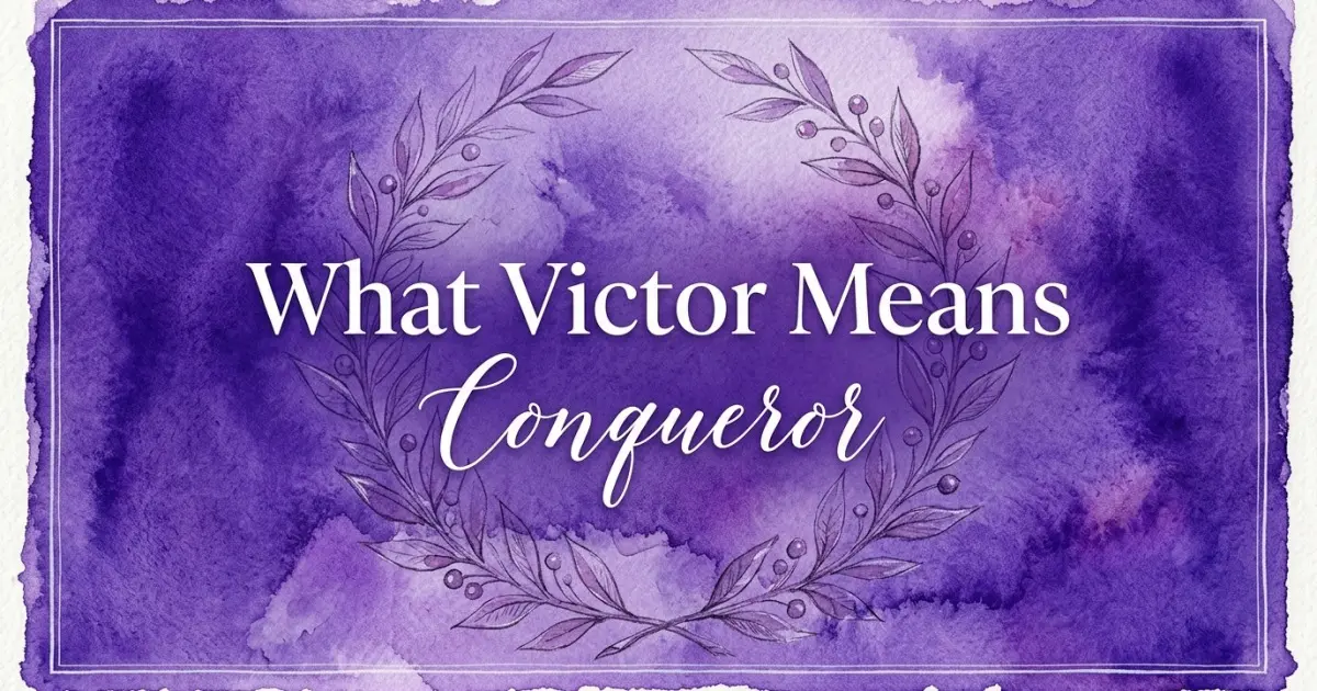 Victor name meaning Conqueror