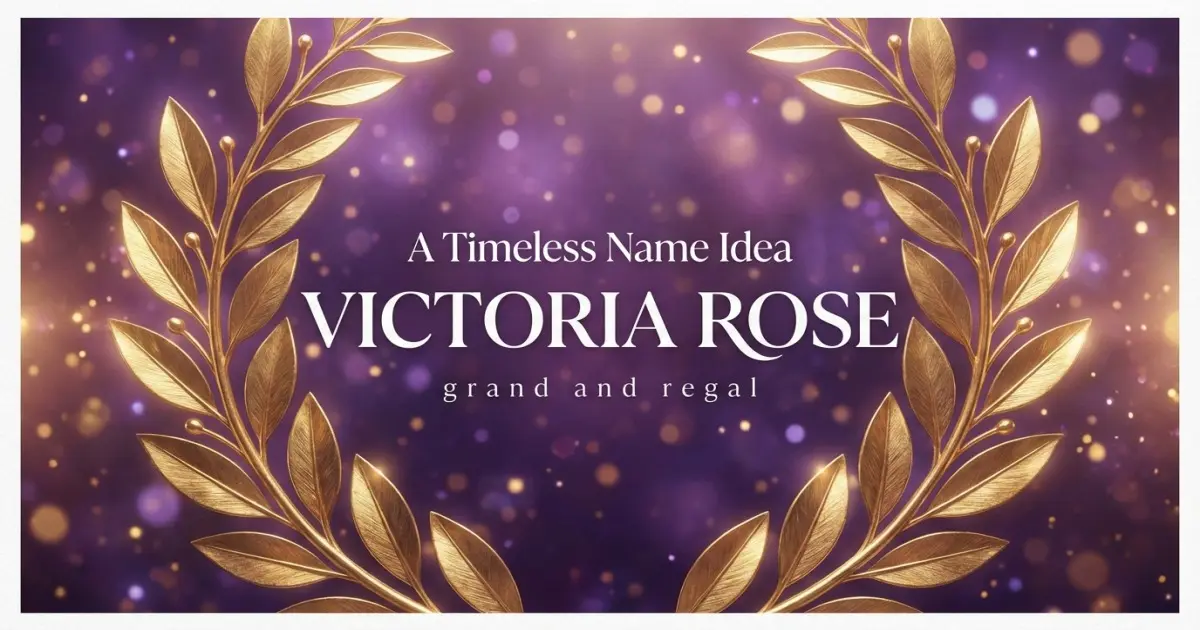 Middle name idea: Victoria Rose - grand and regal