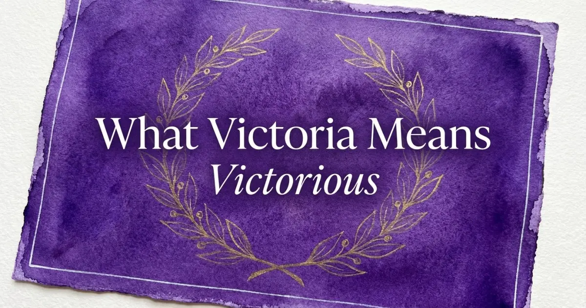 Victoria name meaning Victorious