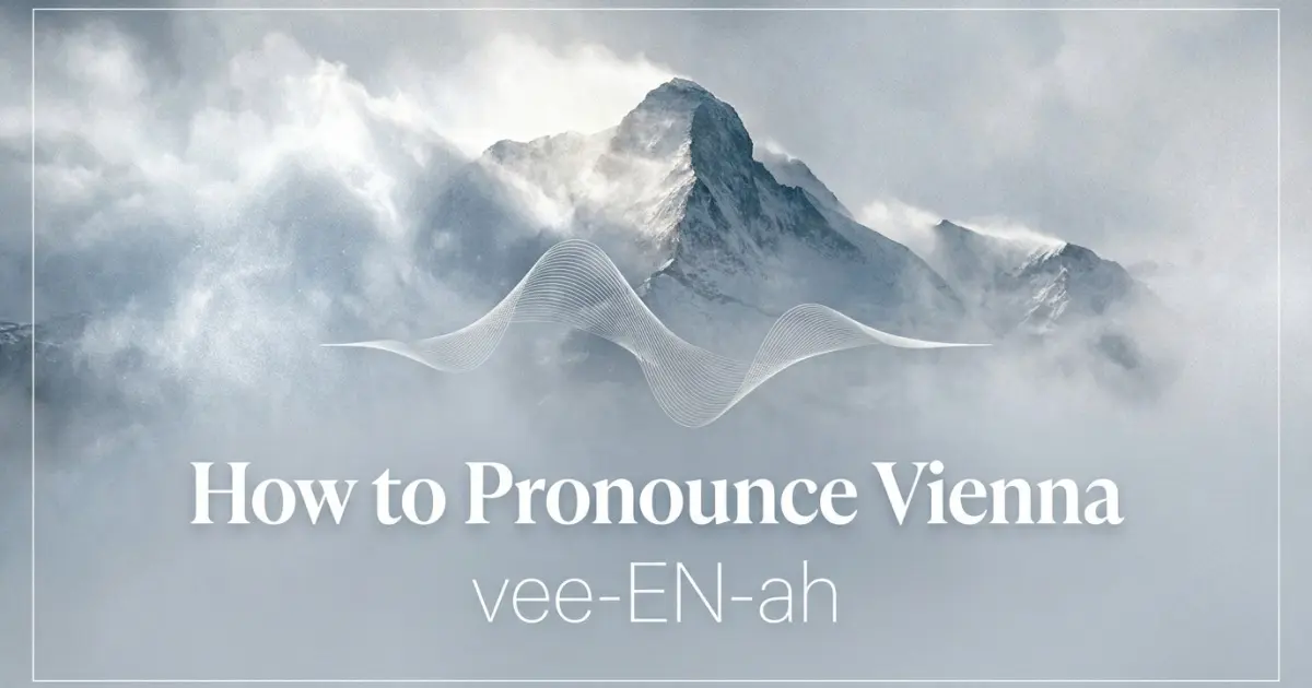 How to pronounce Vienna