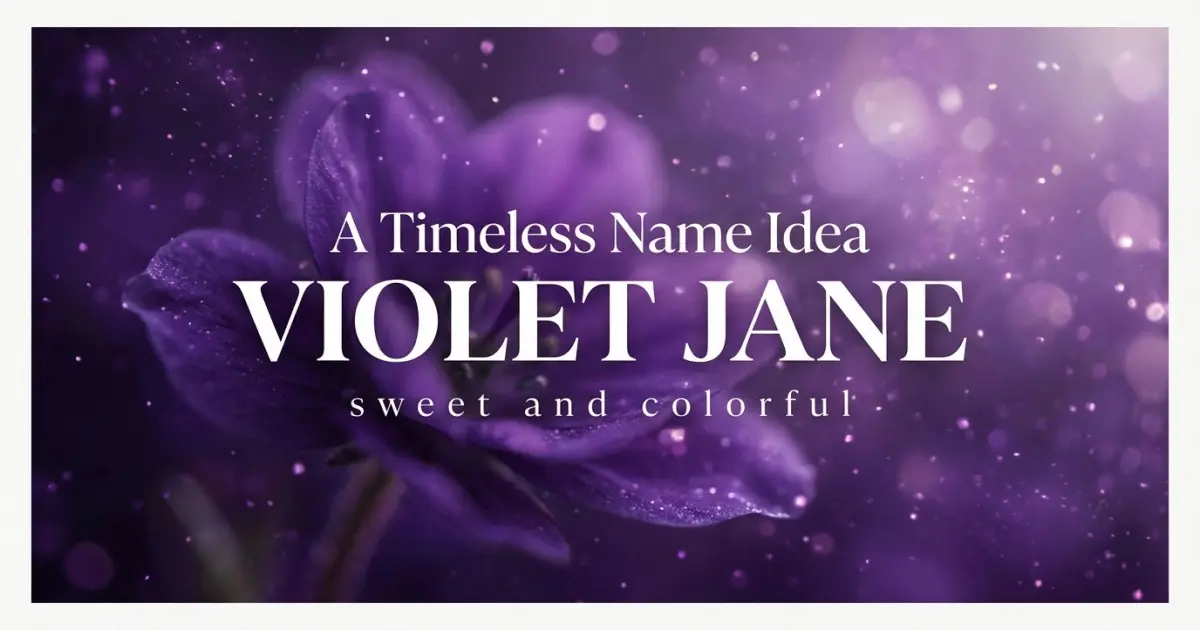 Timeless Middle Name Idea For Violet