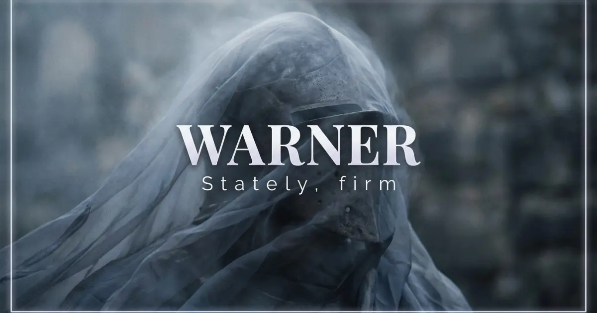 Warner name vibe: Stately, firm