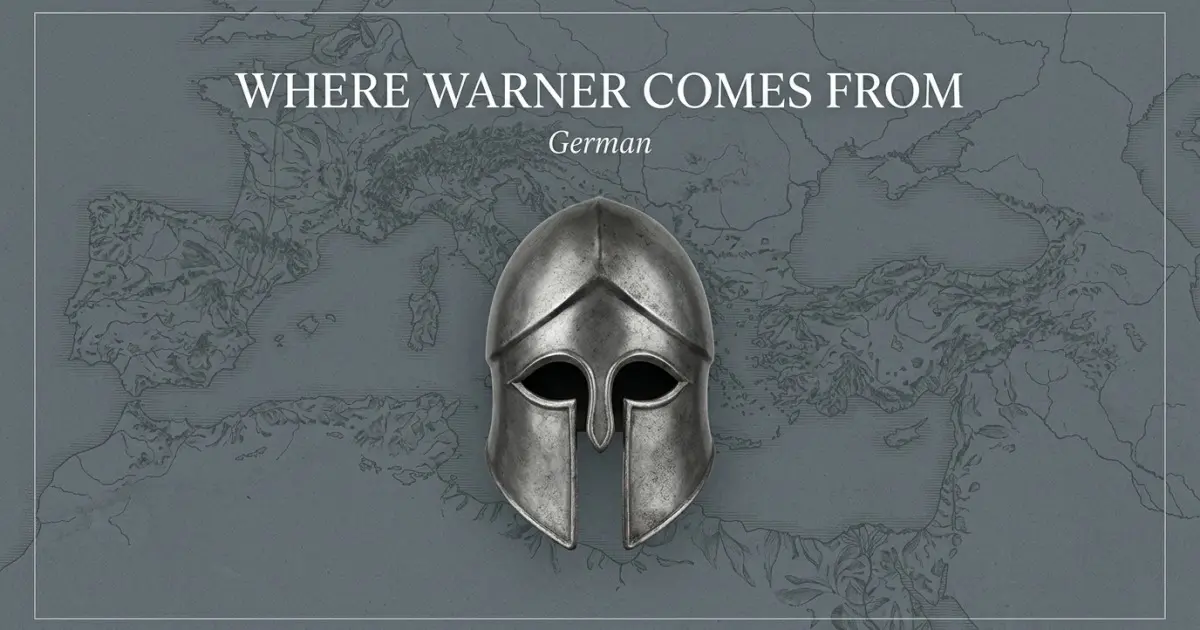 The name Warner comes from: German