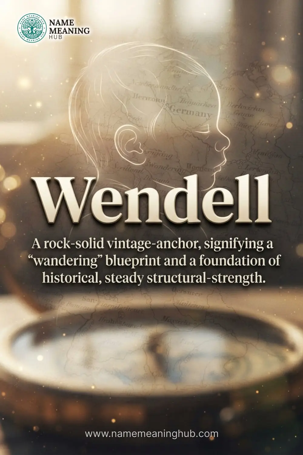 Meaning of the name Wendell: A rock-solid vintage-anchor, signifying a "wandering" blueprint and a foundation of historical, steady structural-strength.