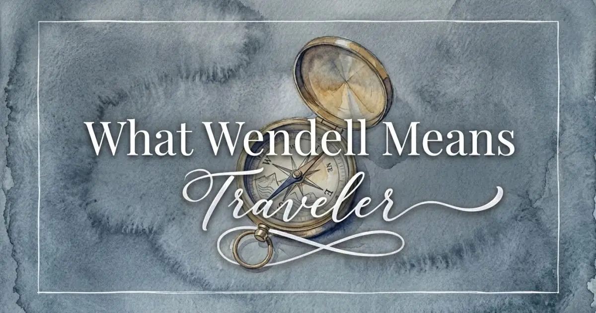 Wendell name meaning Traveler