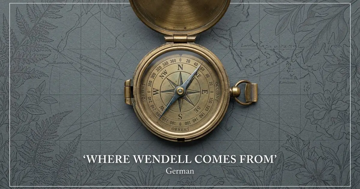 The name Wendell comes from: German