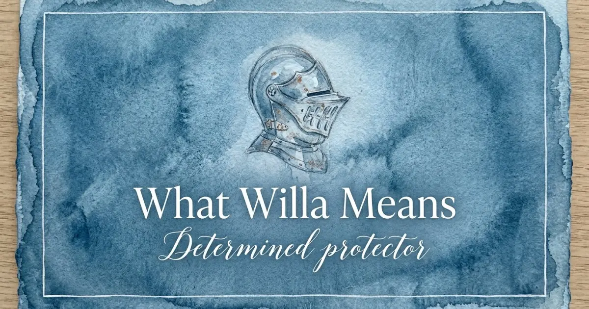Willa name meaning Determined protector