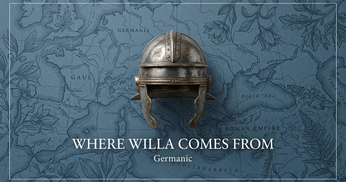 The name Willa comes from: German
