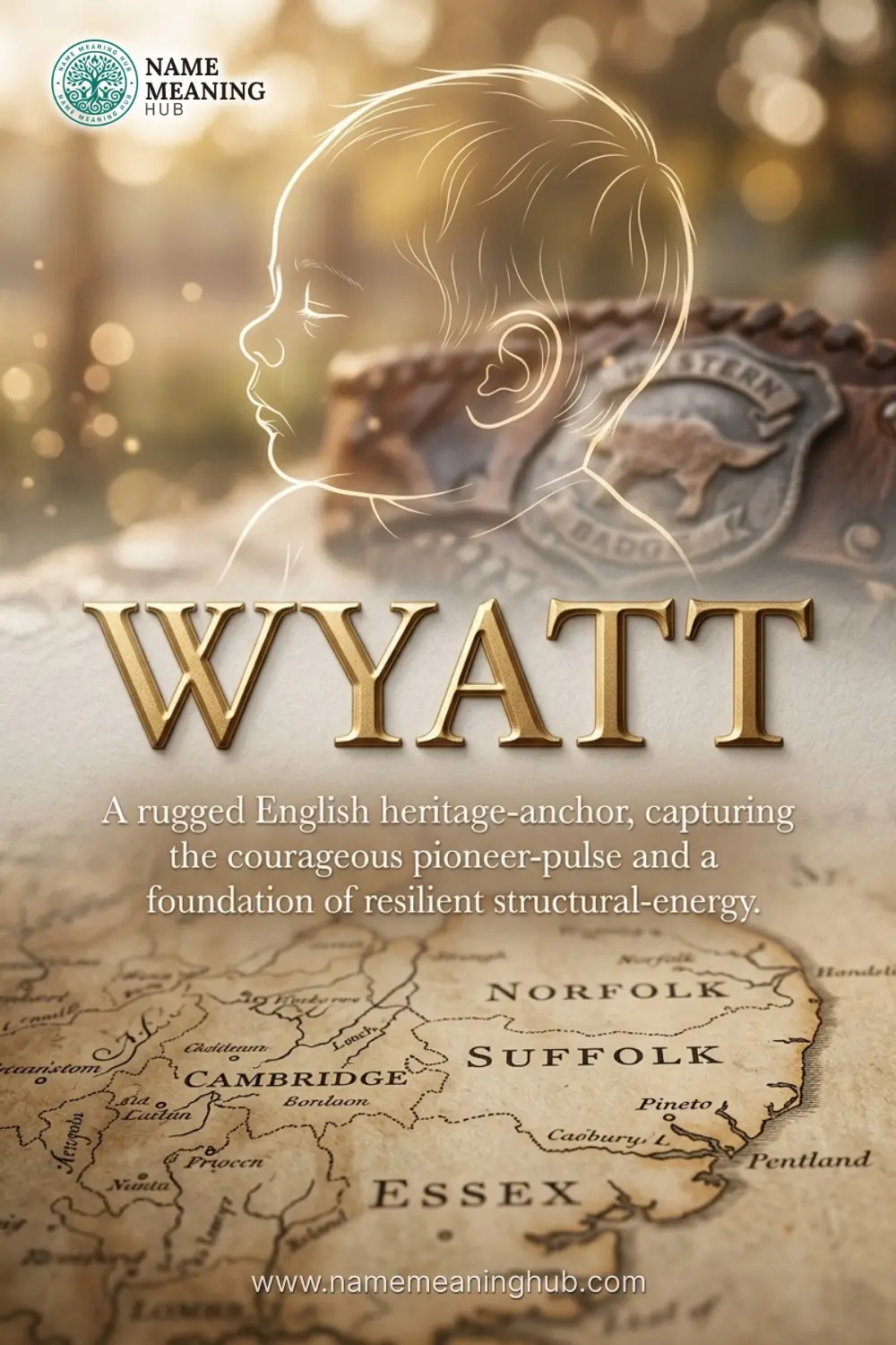 Meaning of the name Wyatt: A rugged English heritage-anchor, capturing the courageous pioneer-pulse and a foundation of resilient structural-energy.