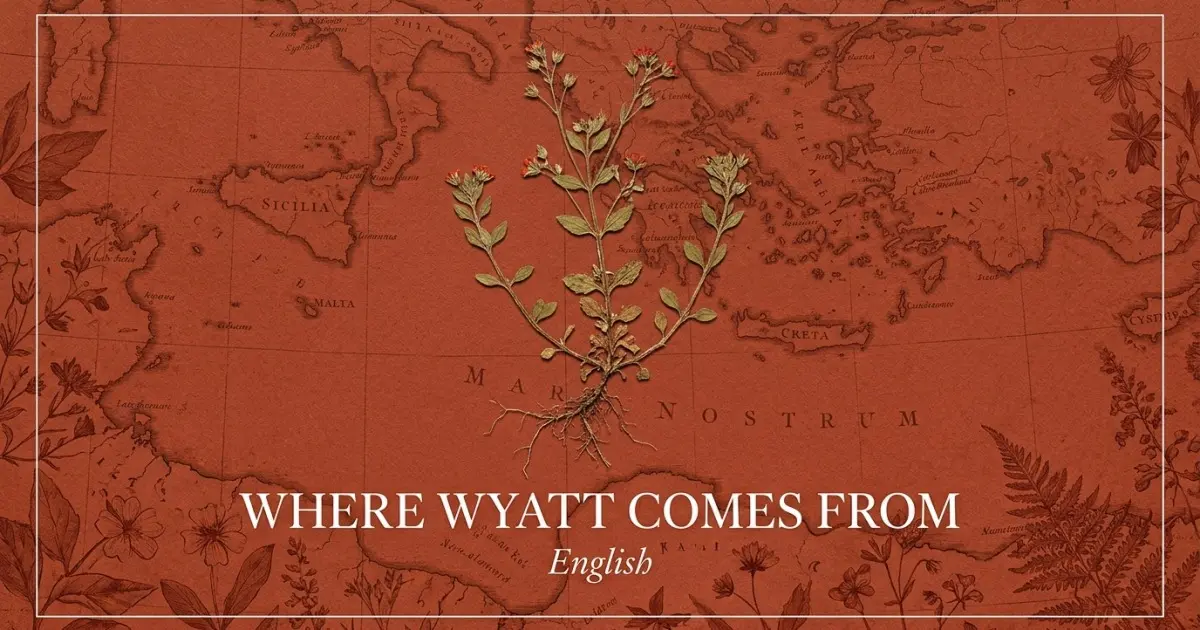 The name Wyatt comes from: English