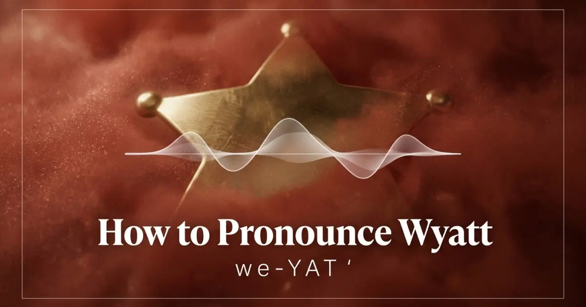 How to pronounce Wyatt