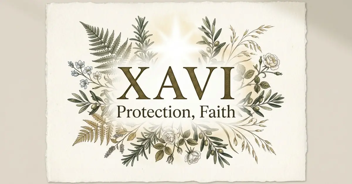 Xavi meaning themes: protection, faith