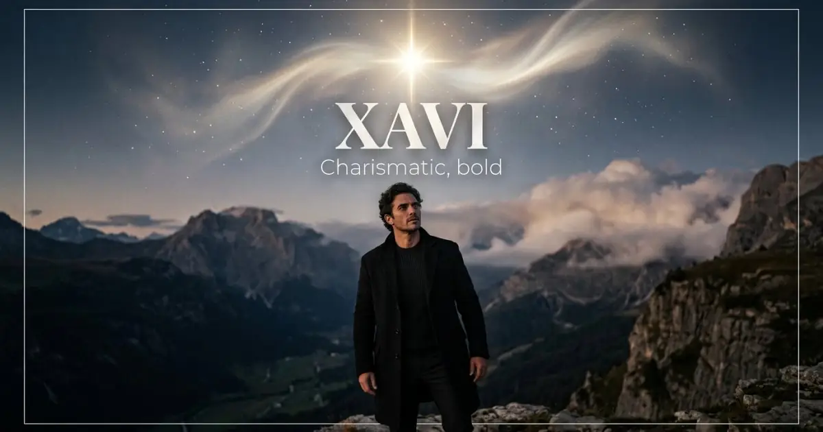 Xavi name vibe: Charismatic, bold