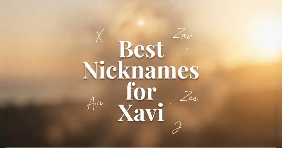Nicknames for Xavi