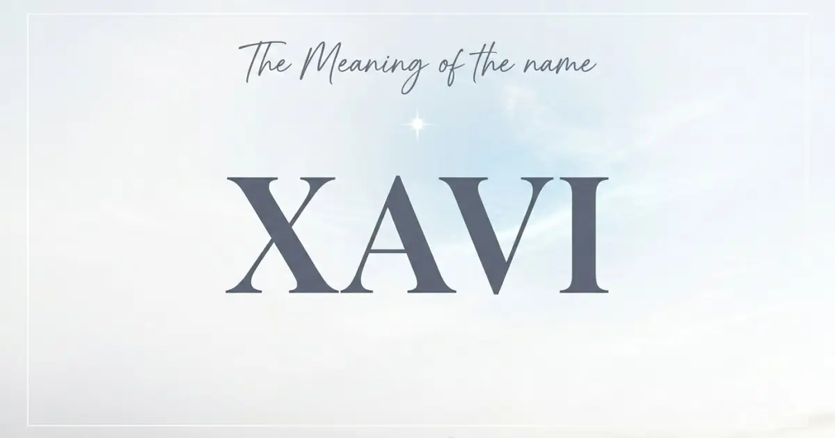 Xavi name meaning