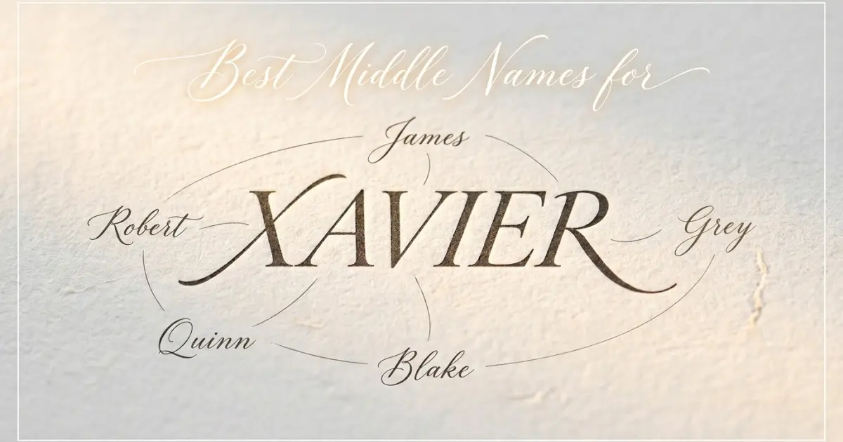 Best middle names for Xavier