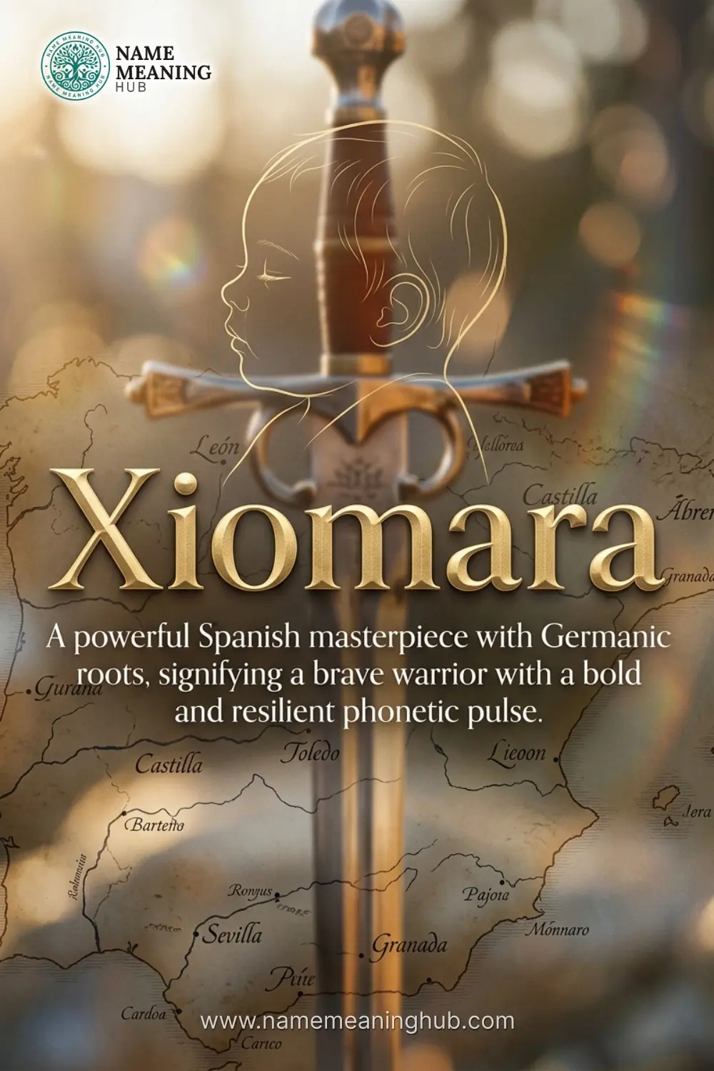 Meaning of the name Xiomara: A powerful Spanish masterpiece with Germanic roots, signifying a brave warrior with a bold and resilient phonetic pulse.