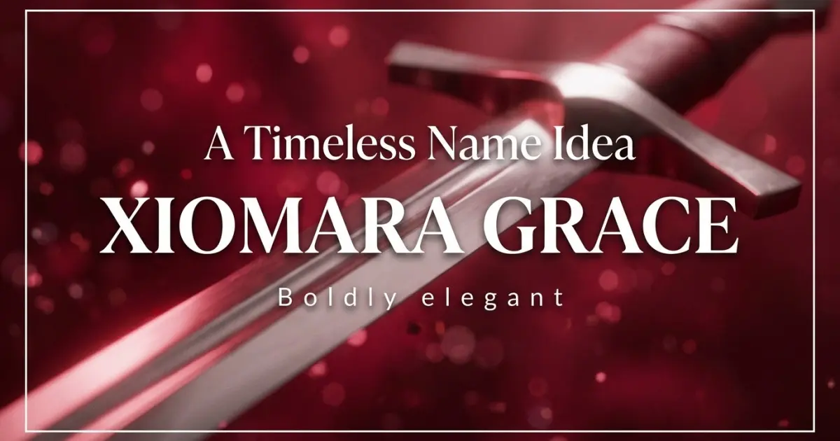 Middle name idea: Xiomara Grace - Boldly elegant