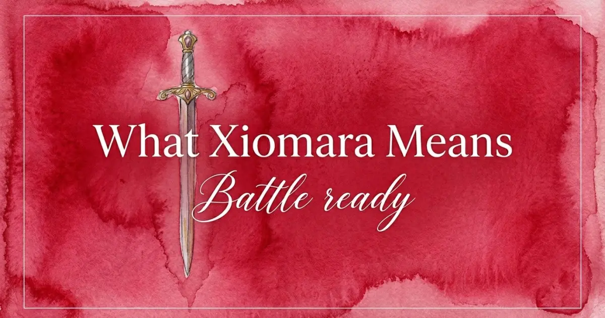 Xiomara name meaning Battle ready