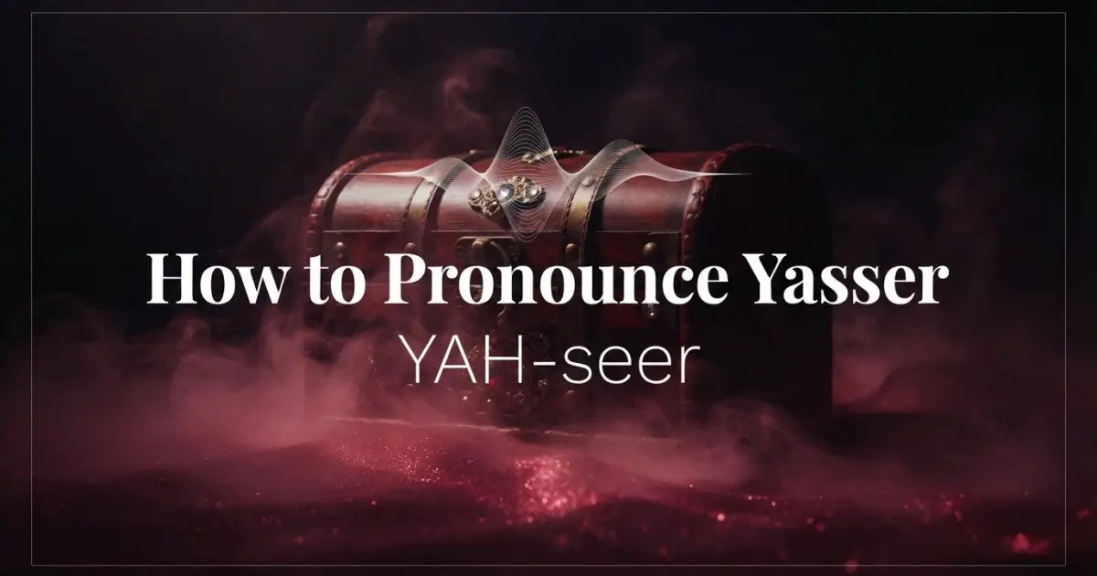 How to pronounce Yasser