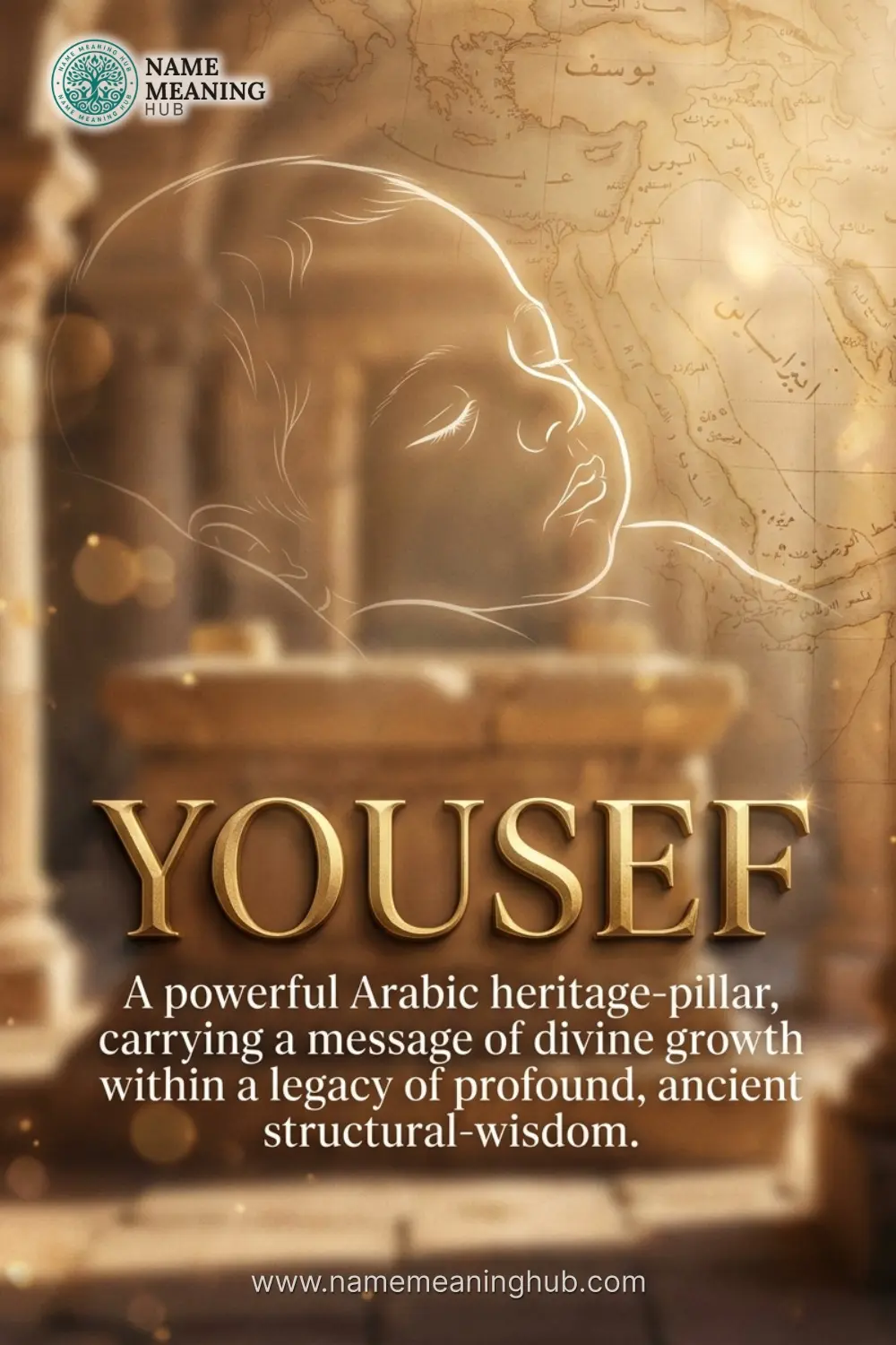 Meaning of the name Yousef: A powerful Arabic heritage-pillar, carrying a message of divine growth within a legacy of profound, ancient structural-wisdom.