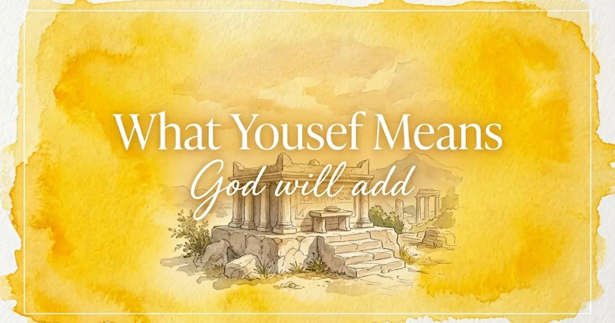 Yousef name meaning God will add