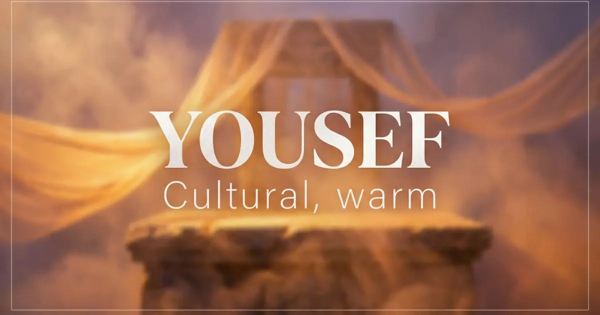 Yousef name vibe: Cultural, warm